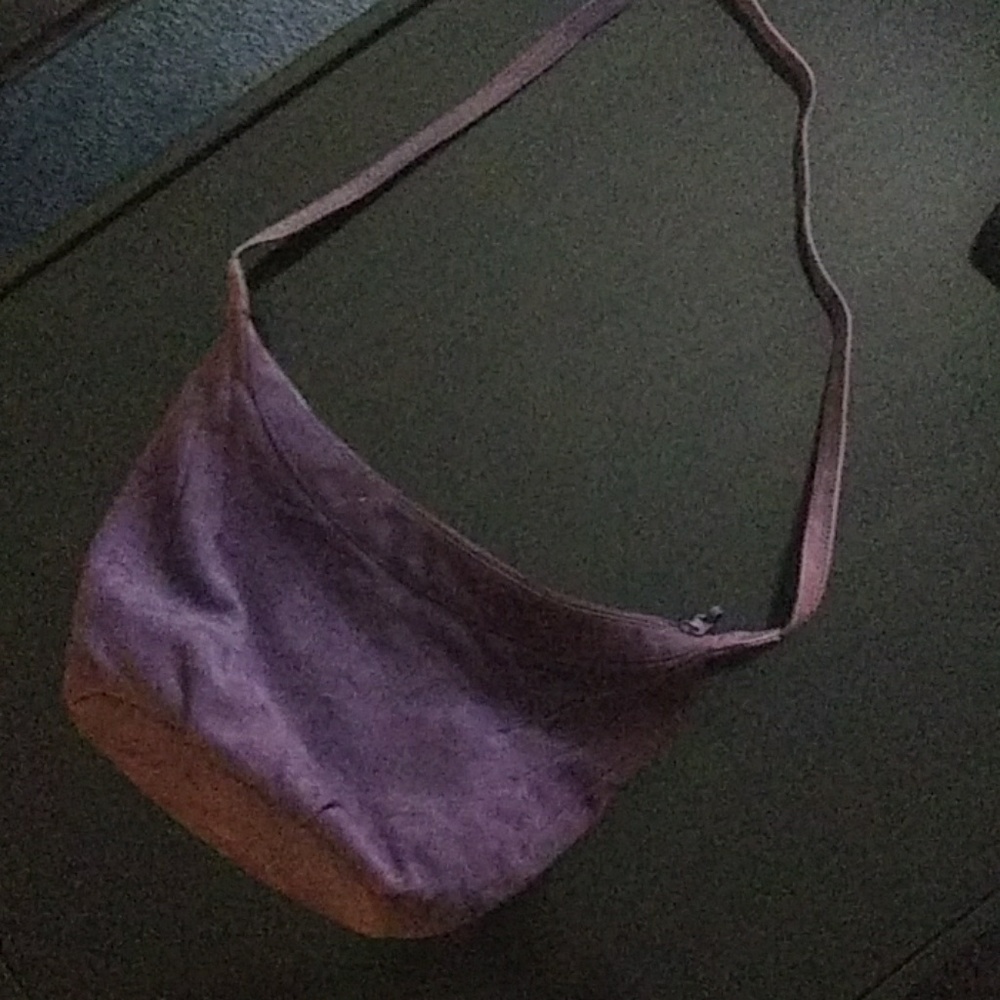 Purple soft leather purse